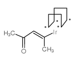 (Acetylacetonato)(1,5-cyclooctadiene)iridium(I) Structure