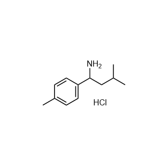3-甲基-1-(4-甲基苯基)丁-1-胺盐酸盐结构式