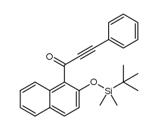1-(2-tert-butyldimethylsilyloxynaphthalen-1-yl)-3-phenyl-2-propyn-1-one结构式