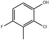 2-氯-4-氟-3-甲基苯酚结构式