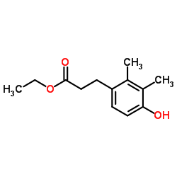 3-(4-Hydroxy-2,3-Dimethyl-Phenyl)-Propionic Acid Ethyl Ester Structure