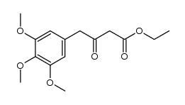 ethyl 3,4,5-trimethoxyphenacetylacetate结构式