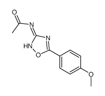 N-[5-(4-methoxyphenyl)-1,2,4-oxadiazol-3-yl]acetamide结构式