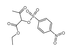 Ethyl 2-[[(p-nitrophenyl)sulfonyl]oxy]acetoacetate结构式
