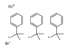 bromo-tris(2-methyl-2-phenylpropyl)stannane结构式