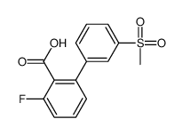 2-fluoro-6-(3-methylsulfonylphenyl)benzoic acid Structure