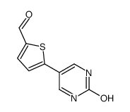 5-(2-oxo-1H-pyrimidin-5-yl)thiophene-2-carbaldehyde结构式