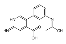 5-(3-acetamidophenyl)-2-aminopyridine-4-carboxylic acid Structure