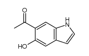 1-(5-hydroxy-1H-indol-6-yl)ethanone结构式