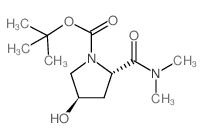 (2S,4R)-tert-Butyl 2-(dimethylcarbamoyl)-4-hydroxypyrrolidine-1-carboxylate Structure