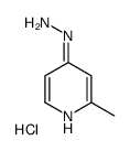 4-肼基-2-甲基吡啶盐酸盐结构式