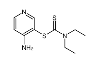 (4-amino-3-pyridinyl)diethylcarbamodithioate结构式