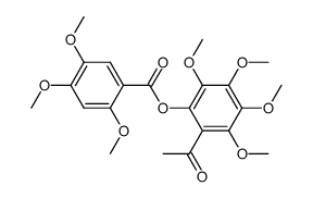 2-(2',4',5'-trimethoxybenzoyloxy)-3,4,5,6-tetramethoxyacetophenone Structure