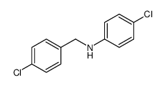 4-chloro-N-[(4-chlorophenyl)methyl]aniline结构式
