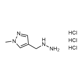 4-(肼基甲基)-1-甲基-1H-吡唑三盐酸盐结构式