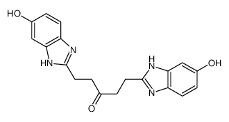 1,5-bis(6-hydroxy-1H-benzimidazol-2-yl)pentan-3-one结构式