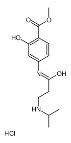 methyl 2-hydroxy-4-[3-(propan-2-ylamino)propanoylamino]benzoate,hydrochloride Structure