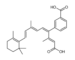 13-cis-12-(3'-carboxyphenyl)retinoic acid结构式