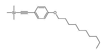 2-(4-decoxyphenyl)ethynyl-trimethylsilane结构式