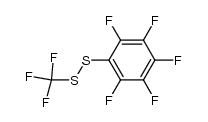trifluoromethyl pentafluorophenyl disulfide Structure