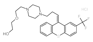 Ethanol,2-[2-[4-[3-[2-(trifluoromethyl)-9H-thioxanthen-9-ylidene]propyl]-1-piperazinyl]ethoxy]-,hydrochloride (1:2) Structure