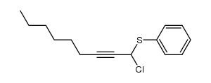 (1-chloronon-2-yn-1-yl)(phenyl)sulfane结构式