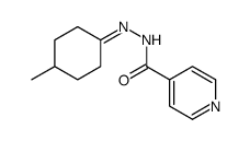 N-[(4-methylcyclohexylidene)amino]pyridine-4-carboxamide Structure