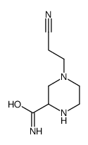 2-Piperazinecarboxamide,4-(2-cyanoethyl)-(9CI) Structure