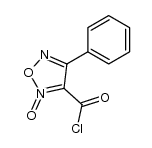 3-(chlorocarbonyl)-4-phenyl-1,2,5-oxadiazole 2-oxide结构式