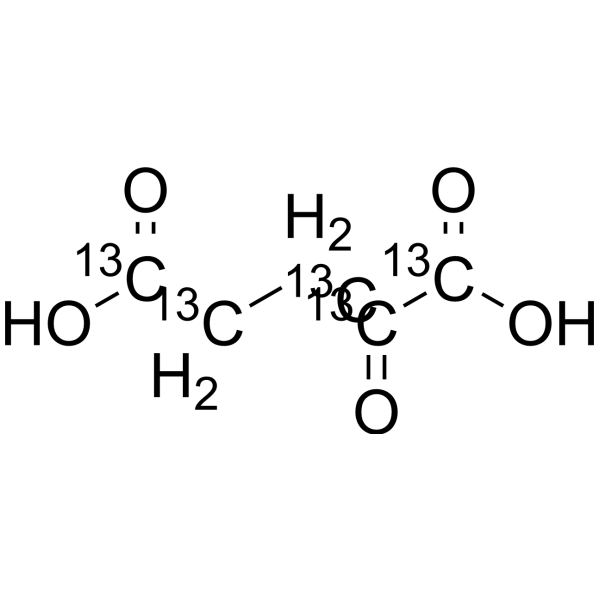 α-酮戊二酸-13C5结构式