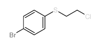 Benzene,1-bromo-4-[(2-chloroethyl)thio]- Structure