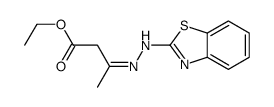 ethyl 3-(1,3-benzothiazol-2-ylhydrazinylidene)butanoate Structure