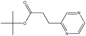 tert-butyl 3-(pyrazin-2-yl)propanoate结构式