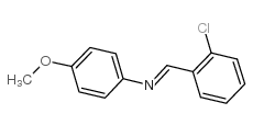 N-(2-氯苯亚甲基)-4-甲氧基苯胺结构式