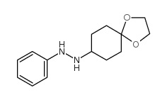 N-((4-亚乙基二氧)环己基)-N’-苯肼结构式