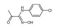 α-(p-Chlor-anilino)-α-oximino-aceton Structure