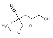 ethyl 2-cyano-2-fluoro-hexanoate结构式