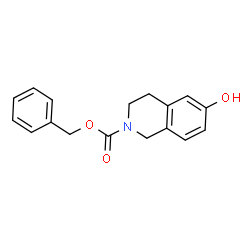 6-羟基-3,4-二氢异喹啉-2(1H)-羧酸苄酯结构式