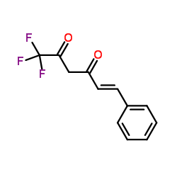 1,1,1-三氟-6-苯基-5-(e)-己烯-2,4-二酮结构式