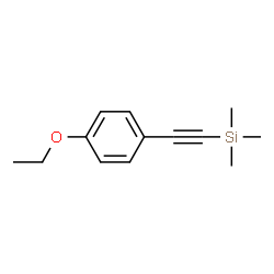 Silane, [(4-ethoxyphenyl)ethynyl]trimethyl- (9CI) Structure