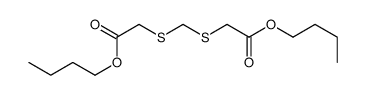 butyl 2-[(2-butoxy-2-oxoethyl)sulfanylmethylsulfanyl]acetate结构式