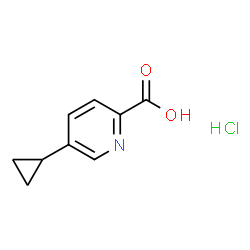 5-Cyclopropylpicolinic acid hydrochloride Structure