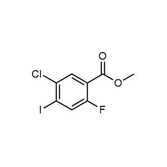 5-氯-2-氟-4-碘苯甲酸甲酯结构式