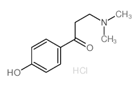 3-(二甲基氨基)-1-(4-羟基苯基)丙烷-1-酮盐酸盐结构式