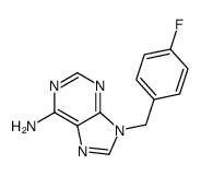 9-[(4-fluorophenyl)methyl]purin-6-amine结构式