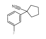 1-(3-氟苯基)环戊甲腈结构式