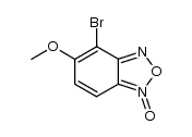 4-bromo-5-methoxy-benzo[1,2,5]oxadiazole 1-oxide结构式