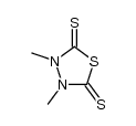 3,4-Dimethyl-1,3,4-thiadiazolidin-2,5-dithion Structure