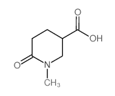 1-甲基-6-氧代哌啶-3-羧酸结构式