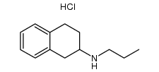 propyl-(1,2,3,4-tetrahydro-[2]naphthyl)-amine, hydrochloride Structure